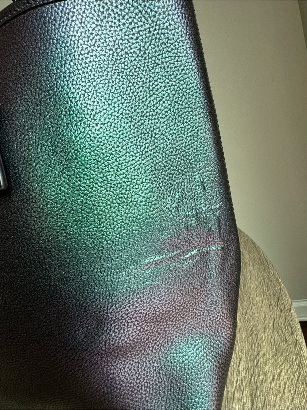 Coach Hologram Oil Slick Iridescent Mermaid Open City Tote 22550 - Picture 7 of 8